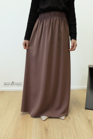 meisjes maxi rok purple taupe