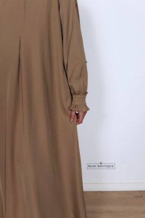 Meisjes abaya Lina warm taupe