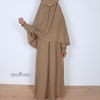 Meisjes abaya Lina warm taupe