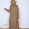 Meisjes abaya Lina warm taupe