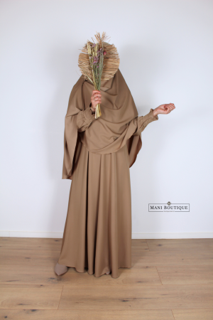 Khimaar Lina warm taupe