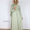 Basic abaya light green