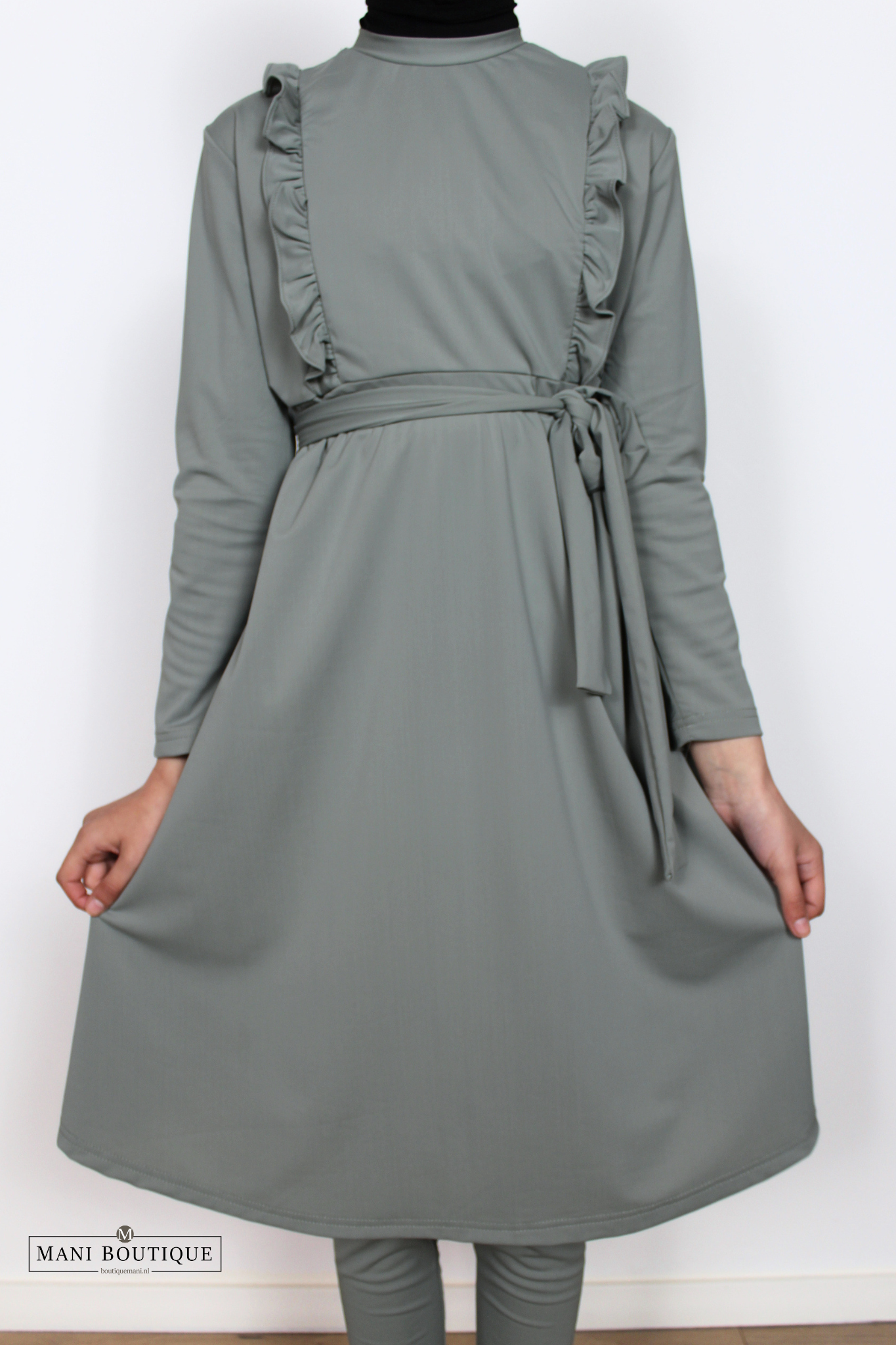 Burkini meisjes dusty sage