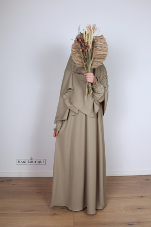 khimaar meisjes light taupe