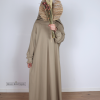 Meisjes abaya Lina light taupe