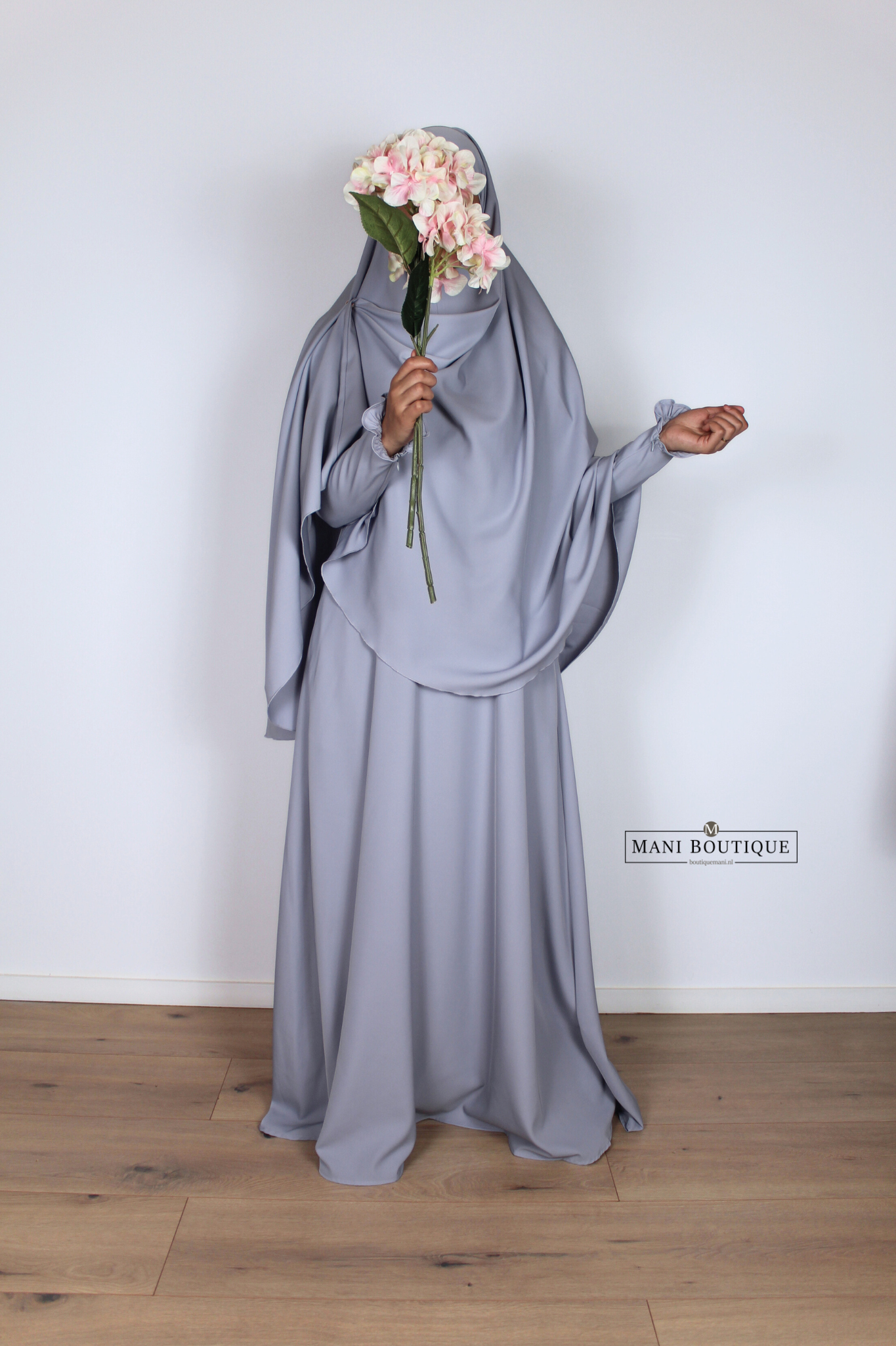 Khimaar Yasmin icy lavender (heup en knie - mediumweight) - Afbeelding 2