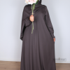abaya lina dark aubergine