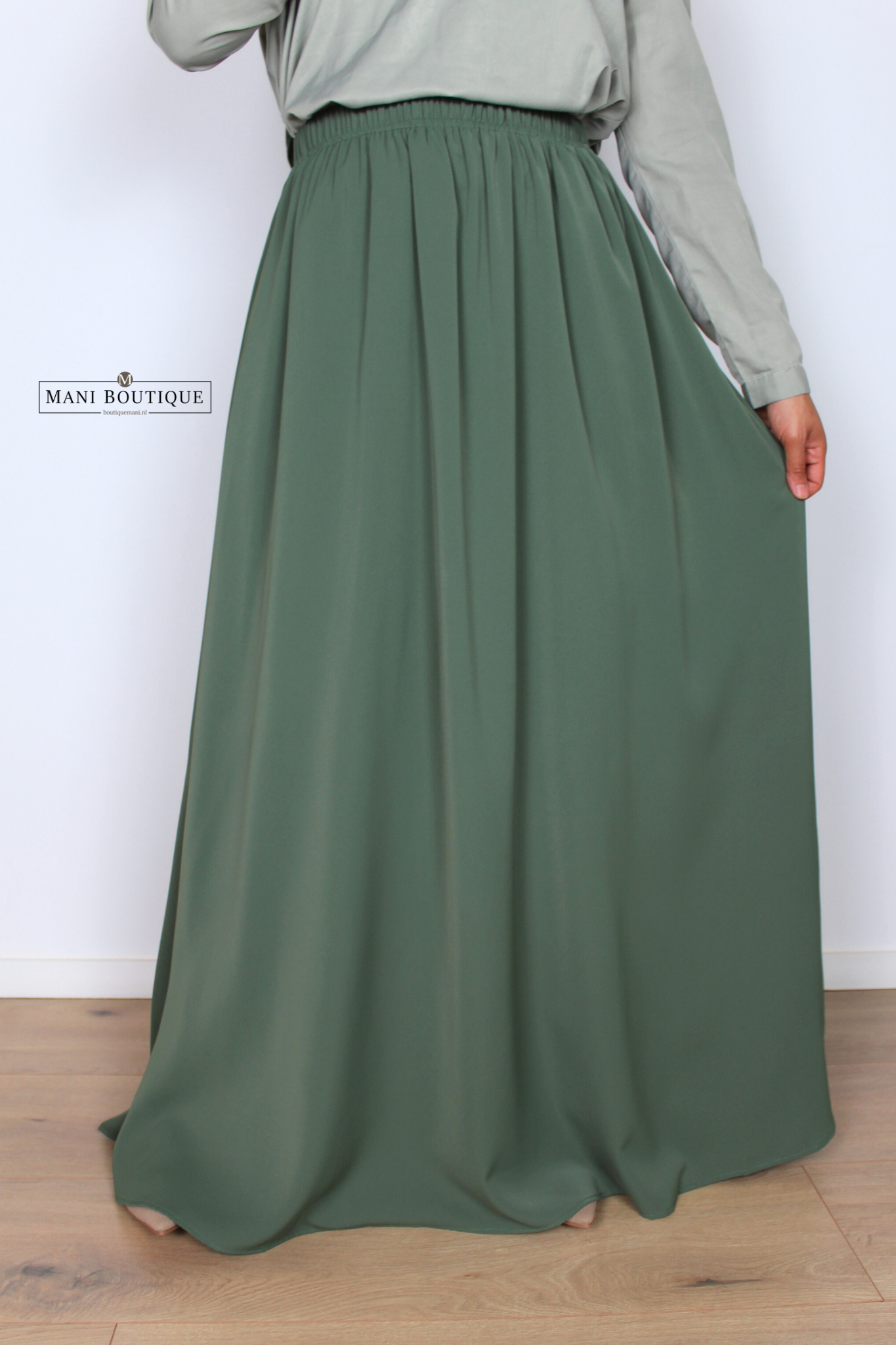 Maxi rok forest green (3 lengtes - lightweight)