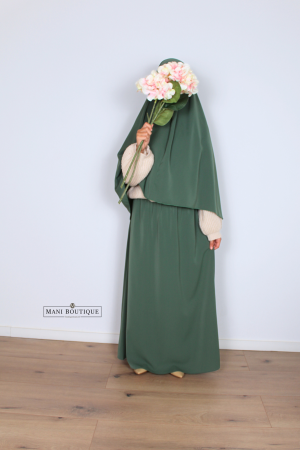 Alternative view of Meisjes maxi rok forest green (lightweight)