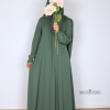 abaya cute sleeves forest green