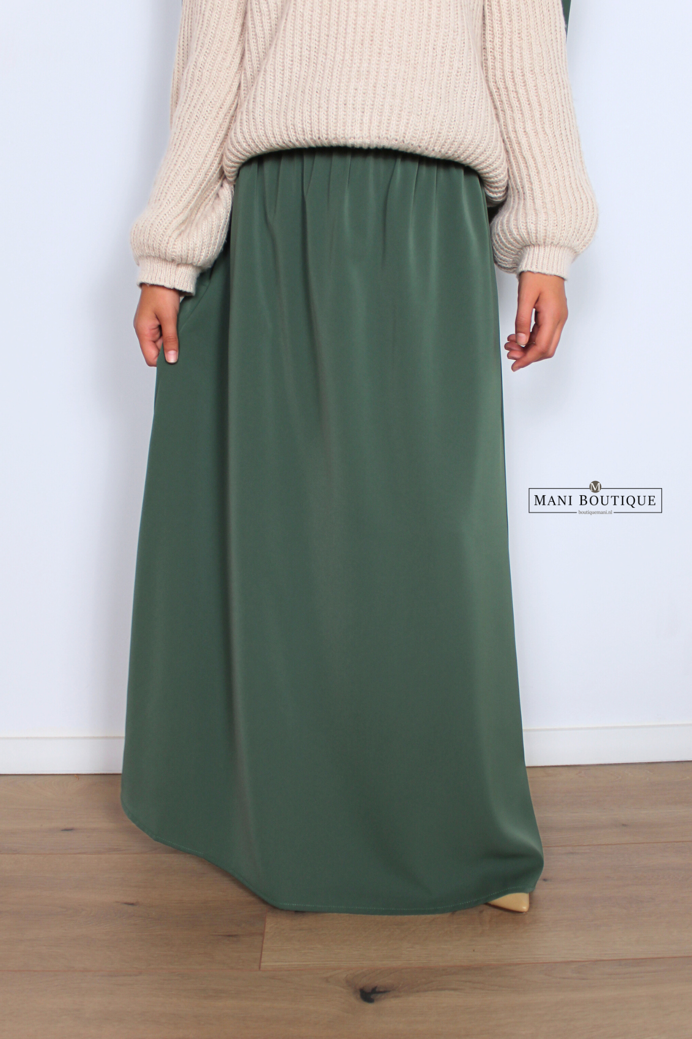Meisjes maxi rok forest green (lightweight) - Afbeelding 3