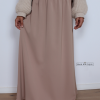 meisjes maxi rok nude