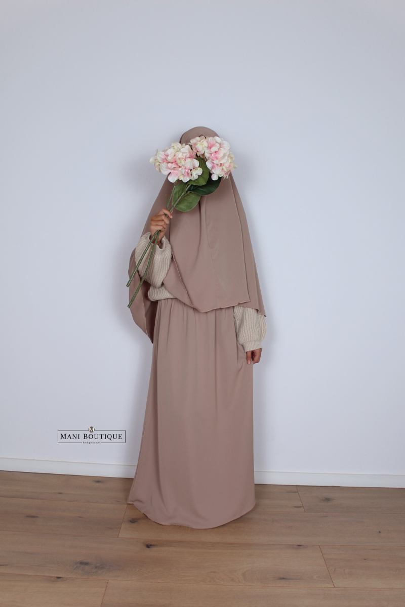 Meisjes maxi rok nude (lightweight) - Afbeelding 2