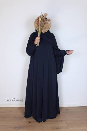 abaya cute sleeves marineblauw