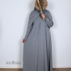 abaya cute sleeves misty blue