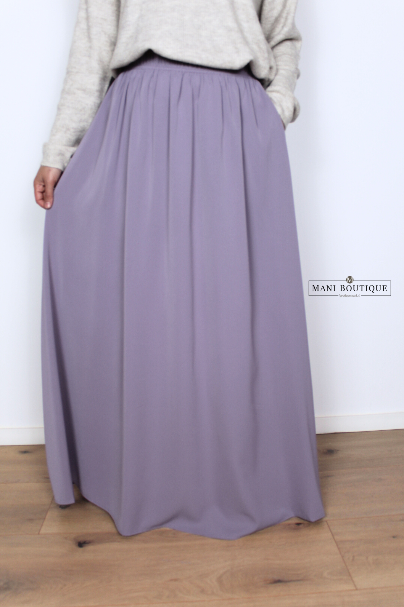 maxi rok dusty lila