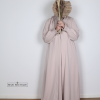 kimono abaya set icy pink