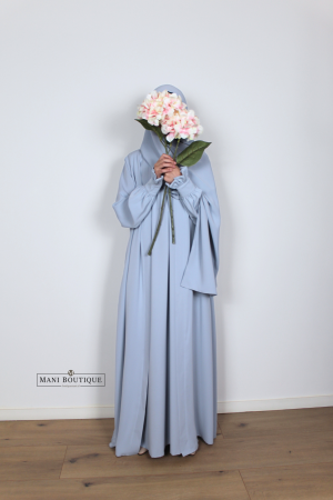 meisjes kimono abaya set sky blue