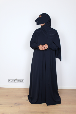 kimono abaya set marineblauw