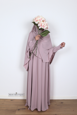 Alternative view of Meisjes khimaar Hafsa light pink (lightweight)