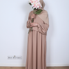 meisjes abaya blouse pink beige