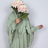 meisjes khimaar light pistache