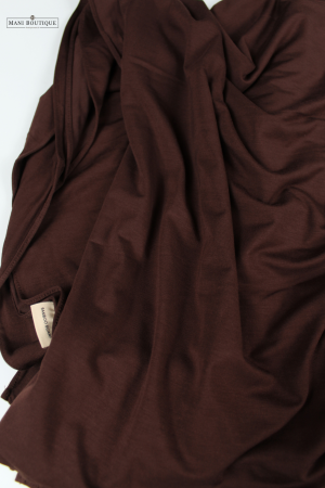mahogany brown jersey sjaal XL
