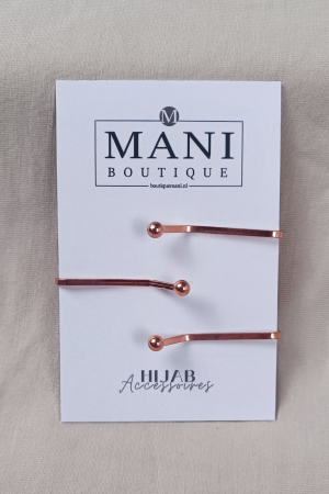 Hijab schuifspelden – glans (set van 3) 32mm - Afbeelding 3
