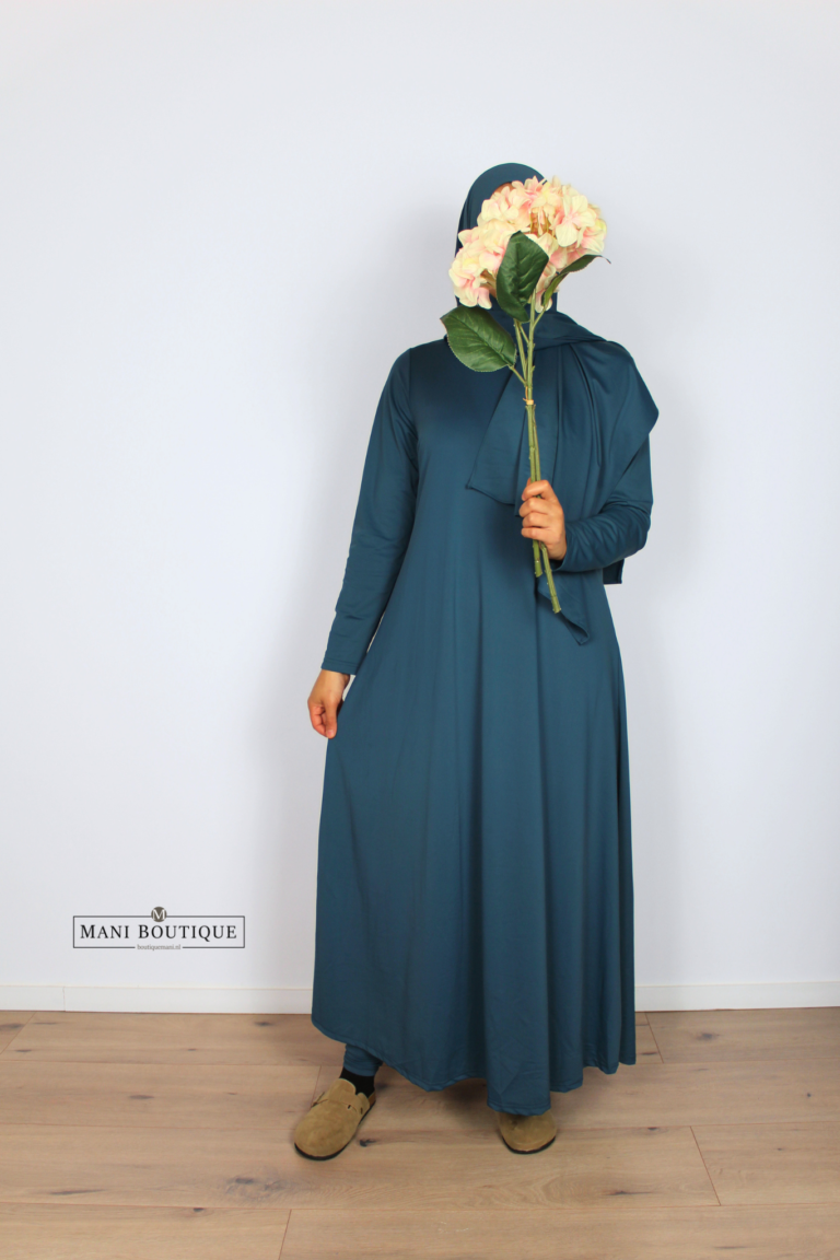 Burkini A-lijn deep petrol (lengte 135-139cm)