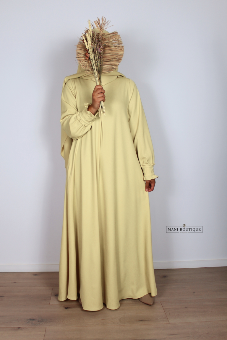 Abaya lina butteryellow
