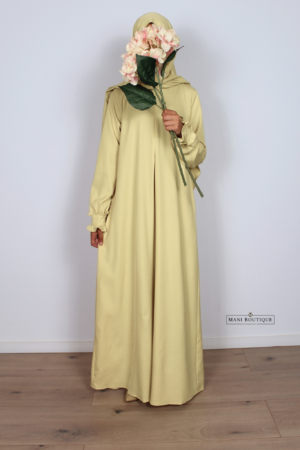 Meisjes abaya lina butteryellow
