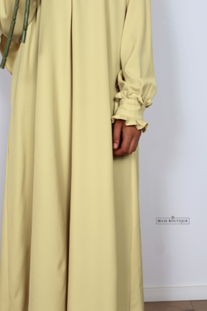 Alternative view of Meisjes abaya Lina butter yellow (mediumweight)