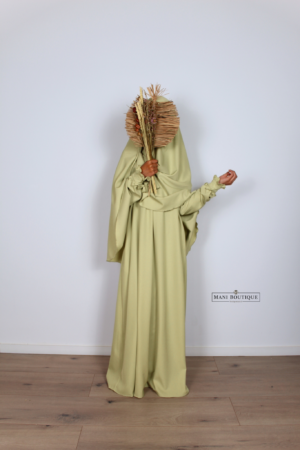 meisjes khimaar dusty lime
