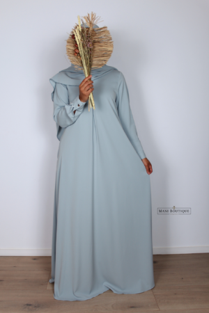 Basic abaya sky blue