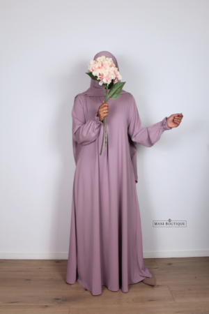 Alternative view of Abaya cute sleeves lilac rose (2 lengtes - lightweight)