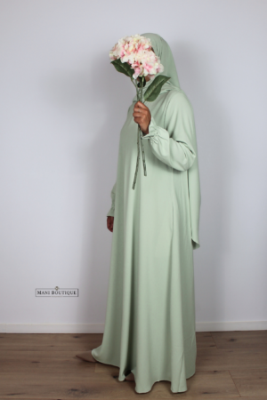 Alternative view of Abaya cute sleeves mintgreen (2 lengtes - lightweight)