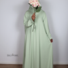 abaya cute sleeves mintgreen