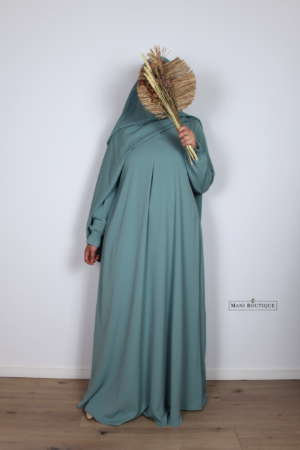 Abaya cute sleeves ocean teal