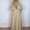 Linnen abaya Safa yellow sand