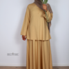 linnen twinset amber sand