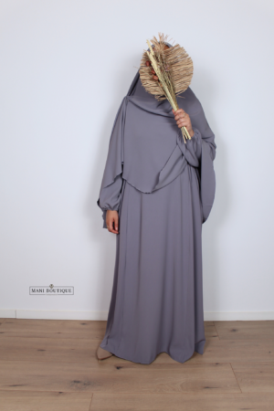 Alternative view of Khimaar Aicha lavender blue (heup en knie)