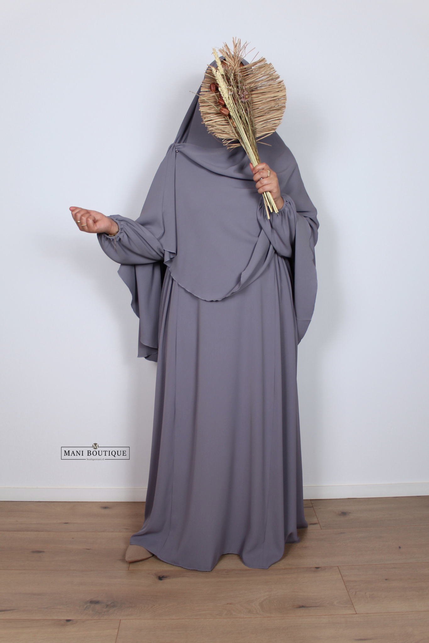 Khimaar Aicha lavender blue (heup en knie) - Afbeelding 3