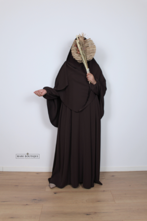 Khimaar Aicha taupe brown (heup en knie) - Afbeelding 3