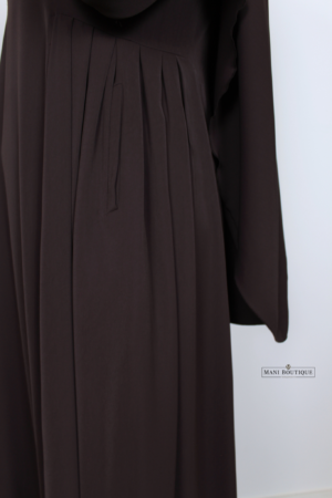 Alternative view of Abaya Aicha taupe brown (2 lengtes)