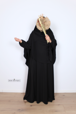 Alternative view of Abaya Aicha zwart (2 lengtes)