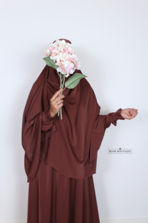 Alternative view of Khimaar burgundy (3 soorten - lightweight)