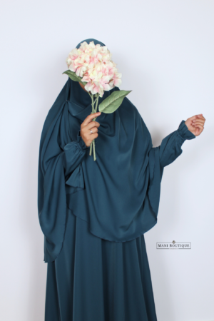 Khimaar petrol blue (3 soorten - lightweight)