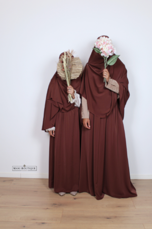 Maxi rok burgundy (3 lengtes - lightweight) - Afbeelding 4