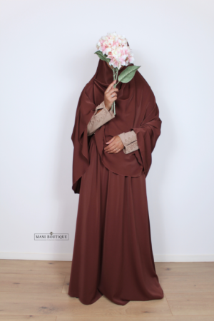 Maxi rok burgundy (3 lengtes - lightweight) - Afbeelding 3