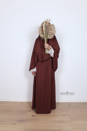 Meisjes maxi rok burgundy (lightweight) - Afbeelding 3